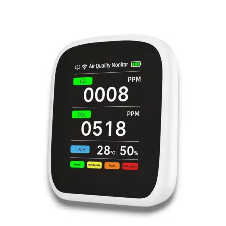 Rilevatore Ambientale 4 in 1 Monossido e Anidride Carbonica Wi-Fi