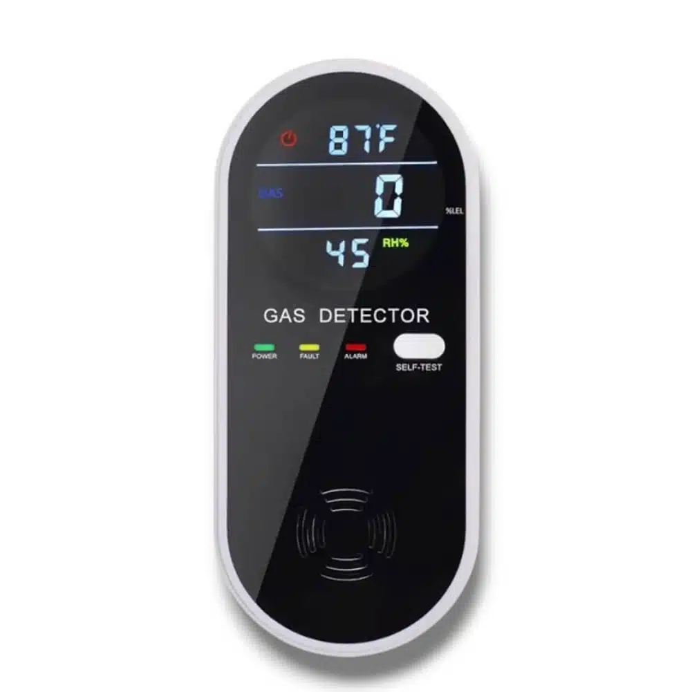 Rilevatore Gas Metano/GPL 3 in 1 – Display a Colori, Allarme Sonoro e Vocale