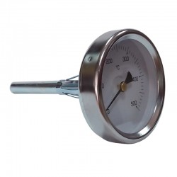 TERMOMETRO 0-500° Ø63 SONDA Ø9 mm.100