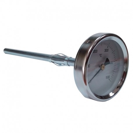 TERMOMETRO 0-500° Ø63 SONDA Ø9 mm.300